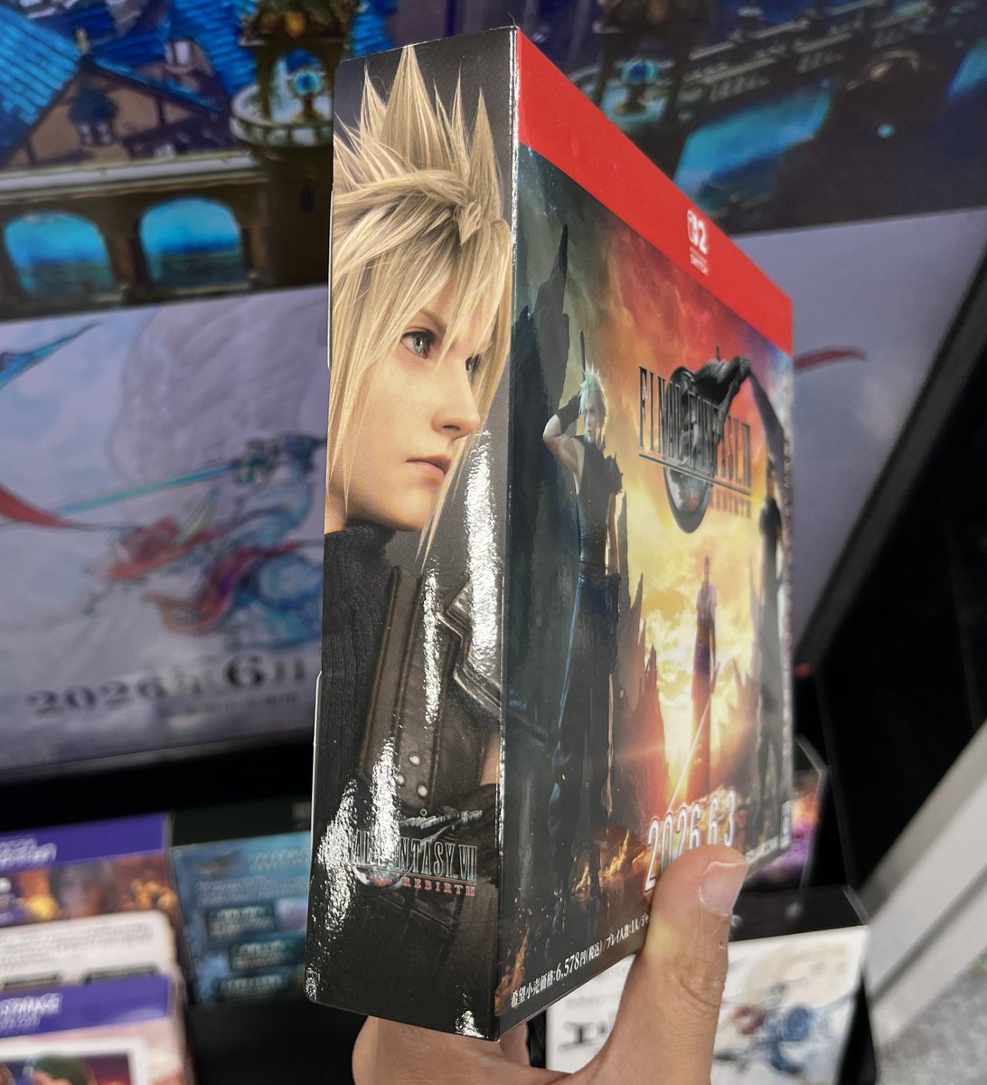 Genki_JPN's tweet image. FF7 Rebirth promo box featuring Cloud and Sephiroth! 🔥 #FF7R