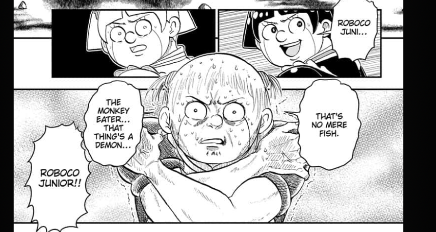 devos37's tweet photo. Mercredi prochain, #MeAndRoboco Tome 1 en VF par Mangetsu.
Vous pouvez le lire chaque semaine sur #MangaPlus aussi.
Me And Roboco, c'est un auteur qui adore le Jump et truffe son manga de ref'.
L'occasion de tester sa culture sur des moments cultes.
Et il kiffe grave HxH https://t.co/LoTHthKPox