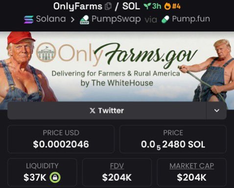 SolBoydy's tweet photo. Aped $OnlyFarms at $34K MC
Sent to $204K MC 📈

That’s a clean 6X inside my TG 🚀
No noise.
No hesitation.
Just early entries and execution.
Winners are built at the entry — not in the hype.

📩 DM to join my Alpha TG

#Solana #Memecoins https://t.co/pbfDVaDq8m