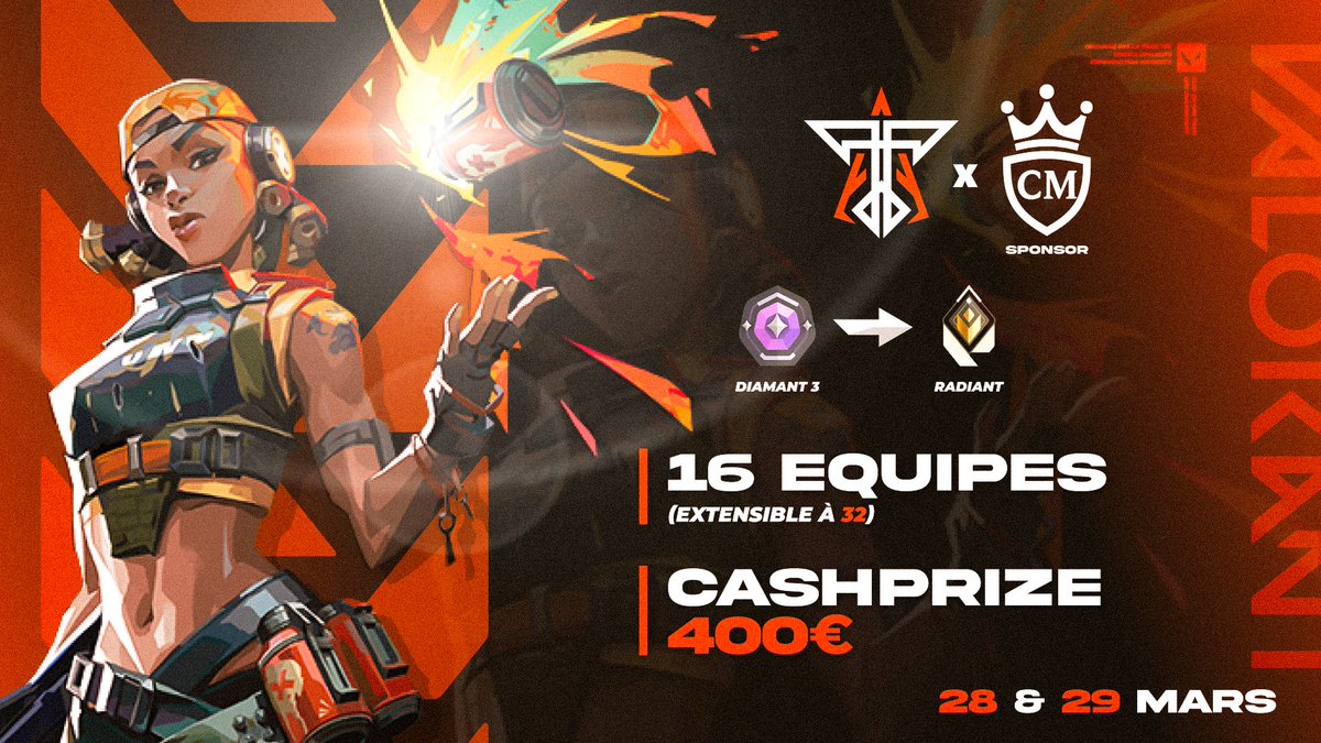 TSK_League's tweet photo. 🔥En piste ! Ca va commencer ! 🔥

Day 1 de la TSK League - Valorant - Edition 4

Retrouvez au cast 📺 : 
@Jujxstine 
@allan00z_ 
@QiRa_vlr 
@Timee_Life 

A l'obs régie 📽️: 
@notLinouche 
@SkyTiiKz 
@Ellie_Danaell 

#TeamTSK #Valorant #esport https://t.co/iHcmqlmhHx