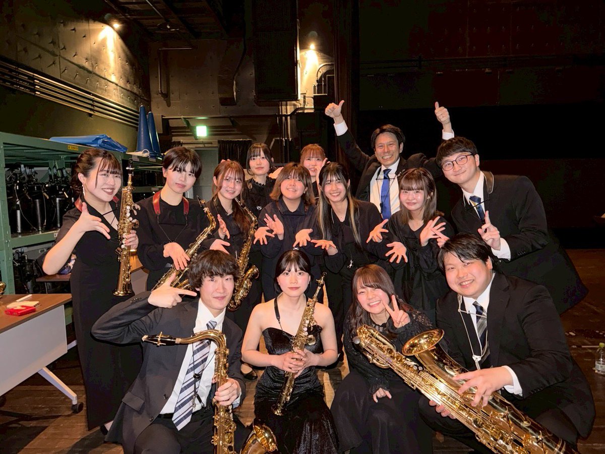 SYuua2013's tweet photo. SAXRENARD vol.7 香川公演
無事終演しました！

大学最後の本番、200名を超えるお客さんの前で、大切な仲間たちと音楽ができ、最高に幸せでした！
本当にありがとうございました！ https://t.co/RmS3VqUd1c