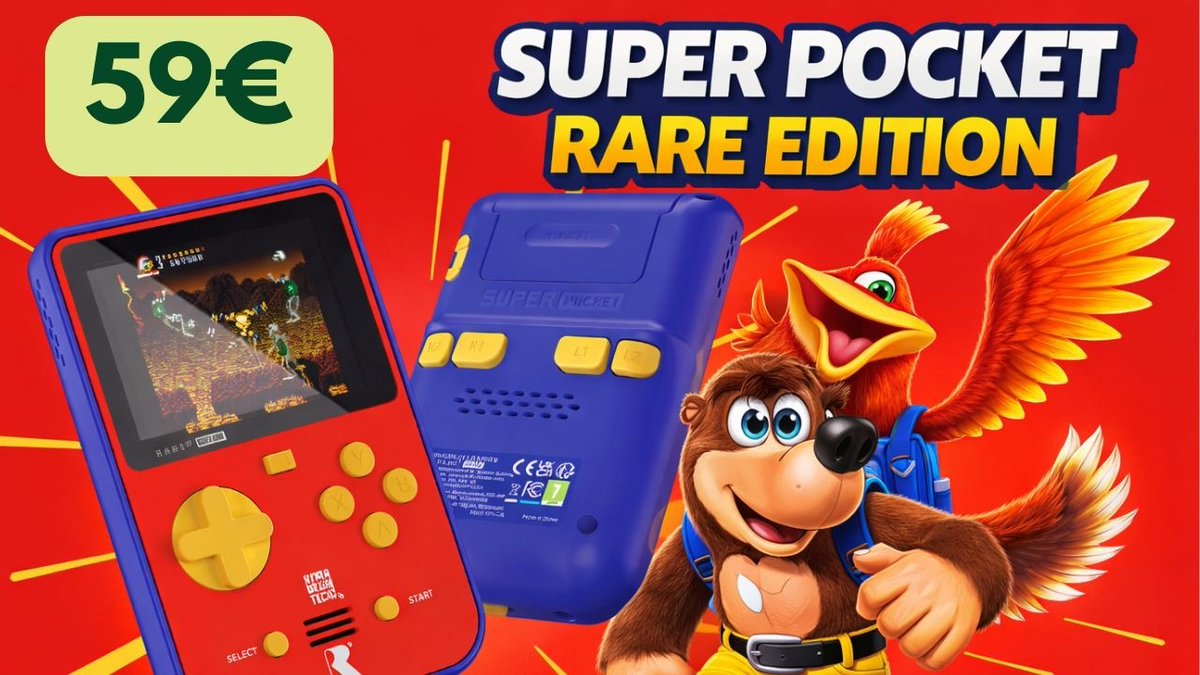 dmeance's tweet image. EVERCADE Super Pocket Rare Edition à 59 euros 😍 youtu.be/AOvbnQkG9VA?si… via @YouTube @RetroPoloTV 
@evercaderetro @HyperMegaTech @FunStockGames @EvercadeMag @RareLtd #Evercade #HyperMegaTech #SuperPocket #RARE #Présentation #Informations #Avis #RetroGaming