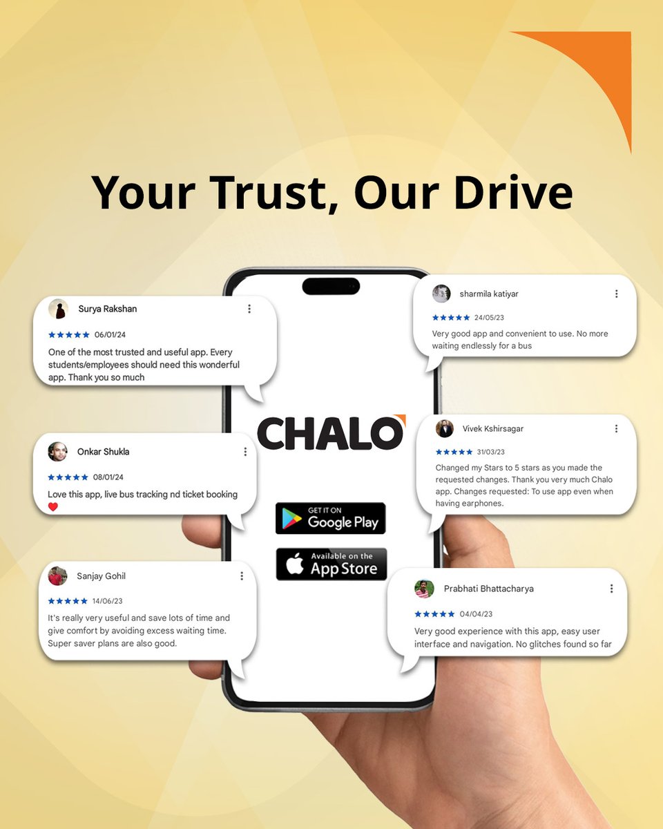 chaloapp's tweet image. A lot of effort goes into making something feel simple.
Glad to see the app experience making daily travel easier for more people.

“Smooth, user-friendly, and easy to understand even for first-time users.”

#ChaloApp #UserExperience #PublicTransport