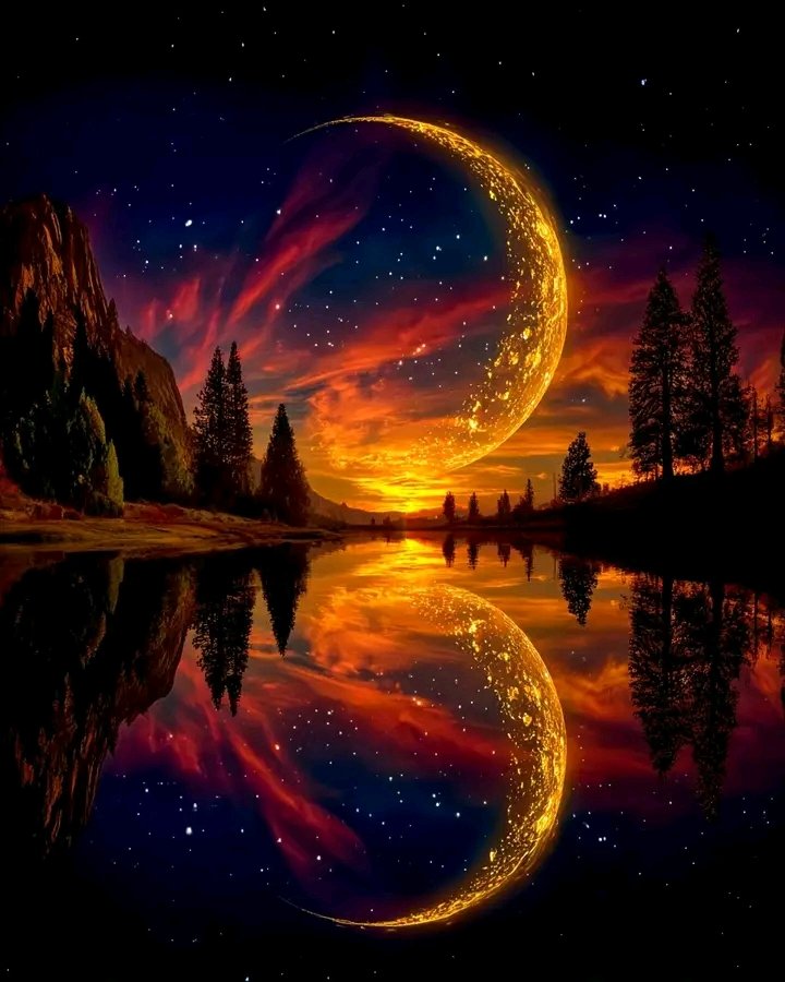 Sci_Nature0's tweet image. The universe in perfect sync. I watched the moon and the stars align over the lake just before dawn. It felt like the world was taking a deep breath before starting a brand new chapter. ✨

#moon #moonlight #moonmagic