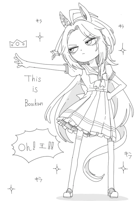個人的に可愛く描けたオルフェーヴルです 