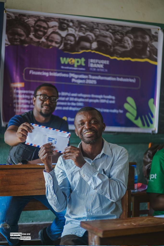 WOPT_'s tweet photo. Ombeni Bashamuka, 39 ans, ancien déplacé du camp de Rusayo, a bénéficié d'un financement du WOPT/RBAf pour concrétiser son projet entrepreneurial dans le cadre de notre Projet « Financer les Initiatives et Autonomiser des Vies ».
#RefugeesAsPartners #TransformationMigration https://t.co/Kly8qBWWCV