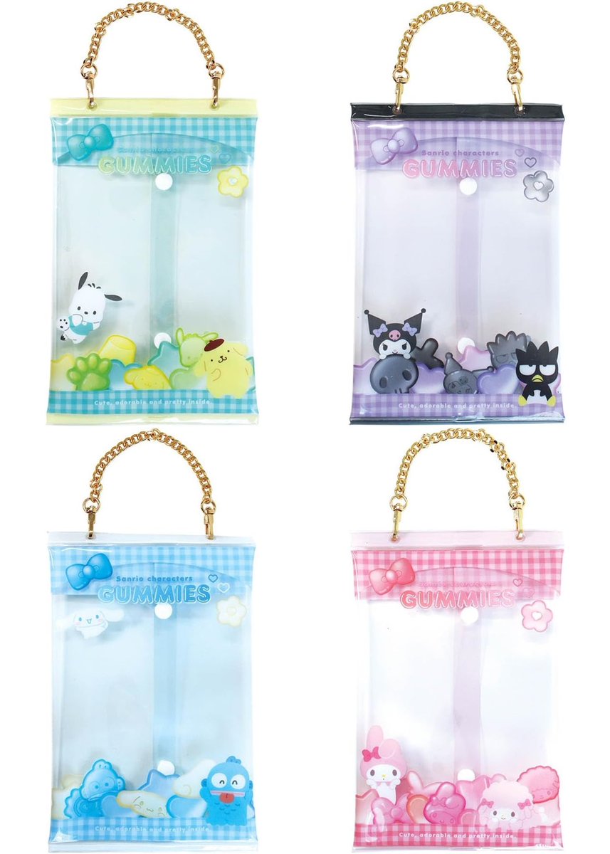 『サンリオ パッケージ風おでかけポーチ』

グミのパッケージのようなデザイン！
カバンの取っ手につけてぬいぐるみと一緒におでかけできます✨
goodslog.info/34323/