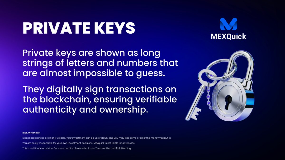 MexQuickOfcl's tweet photo. The importance of private keys in the cryptocurrency market. π
#privatekey #BTC #MEXQUICK