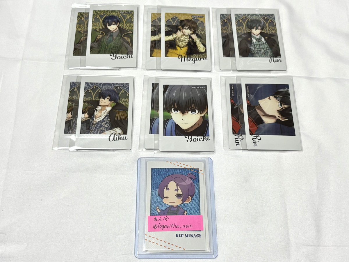 💜【交換】 ブルーロック ブルロ ナポレオン ジャケット 鷹 キャラナップ コレクション チェキ ヴァンパイア vampire 

🦅譲▶︎ 千切4 冴5 愛空5
🦇譲▶︎ 潔 蜂楽 凛 愛空

求▶︎ 同種御影、定価+送料

※縦⇔縦、横⇔横
※それぞれ2種あるものは2種セットでの譲渡
⚪️郵送のみ(20歳未満の方は不可)