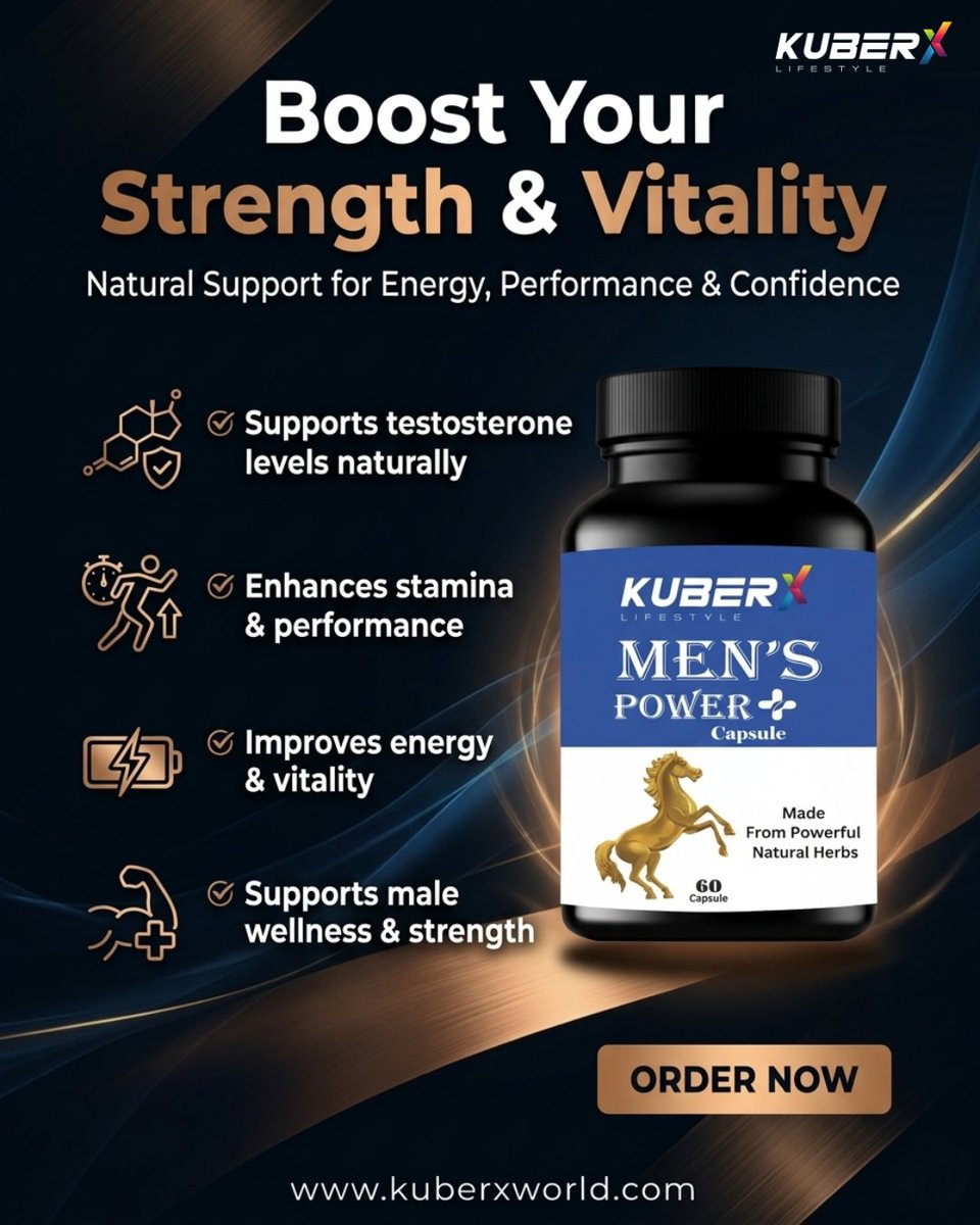 kuberxofficial's tweet image. Boost strength, stamina &amp;amp; confidence. 💪✨
Stay active &amp;amp; powerful every day with KuberX Men’s Power Capsule. 🌿🔥

#KuberXLifestyle #MensWellness #EnergyBoost #NaturalStrength