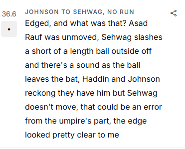 cas0000006's tweet photo. @Usama7 @notakaalu @virendersehwag He didnt score 100 though in this match. Though this was the ball and he was caught behing after couple of  overs. https://t.co/4FZpokdO3H