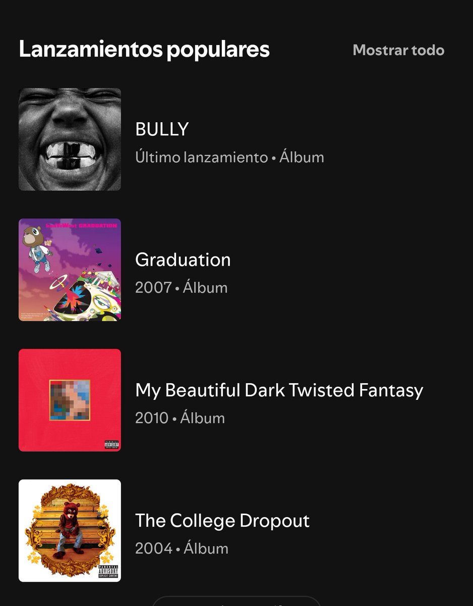 Realmente lo logramos 🥹🥹🥹

ESCUCHEN TODOS BULLY BY #YE Y ENTIENDAN PORQUE ES EL MAS GRANDE DE TODOS