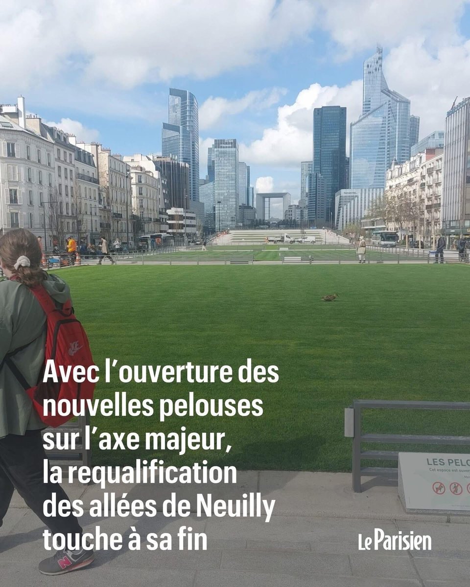 SuresnesDiplo's tweet photo. 🇫🇷Avec l’ouverture des nouvelles pelouses sur l’axe majeur, la requalification des allées de #Neuilly touche à sa fin.
➡️ https://t.co/qiMb2i8FfY

#HautsDeSeine #Paris #Suresnes https://t.co/mlw67UQe8n