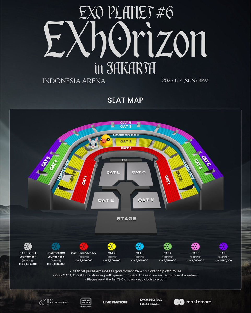 saejunnie's tweet image. Ikutan deh: POV Indonesia Arena cat 2 EXhOrizon Jakarta, sectionnya antara 2 yang gue tandain di seat map tapi rada lupa yg mana wkwk

Foto dan videonya ga dizoom, gue dapet rownya di tengah sih jadi ga di depan section banget #EXO #EXhOrizon_JKT #EXOPLANET6