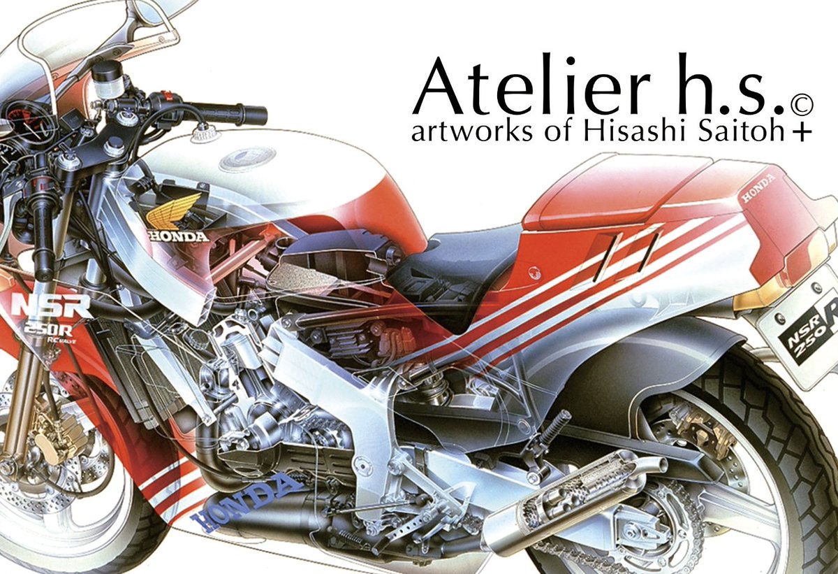 atelier_h_s's tweet image. HONDA関連のバイク、マシンのアイテムは
いつも多くの「元少年」が立ち止まります
そっと微笑ましく遠くから見守っています😊

#NSR #handpainted