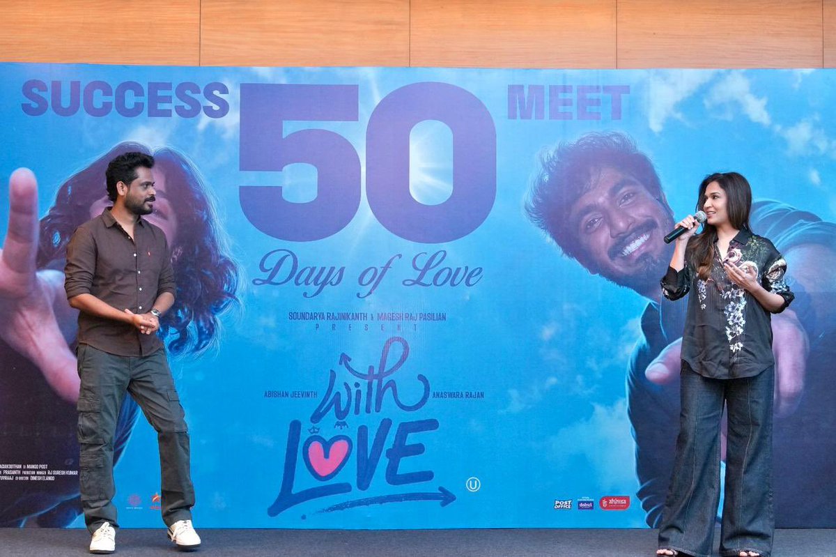 soundaryaarajni's tweet image. My Family ❤️❤️❤️🙏🏻🙏🏻🙏🏻😇😇😇

So grateful and thankful for all the love ❤️
Celebrating 50 days of #withlove 

Truly excited for what’s coming next from us to all of you 😊😇💪🏻🙏🏻❤️ @mageshraj