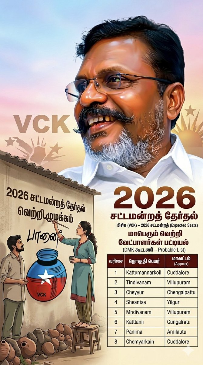 arpremofficial's tweet photo. நாளை #எழுச்சித்தமிழர் வெற்றி வேட்பாளர்களை அறிவிக்கிறார். அறிவிக்கப்படும் அனைத்து வேட்பாளர்களுக்கும் மனமார்ந்த வாழ்த்துக்கள்!
மாண்புமிகு முதல்வர்
M. K. Stalin  தலைமையில் மதச்சார்பற்ற முற்போக்கு கூட்டணி மீண்டும் தமிழகத்தில் ஆட்சி அமைக்க, நமது ஒவ்வொரு வாக்கும் உறுதியாக அமையட்டும். https://t.co/o8DSAbYbQv