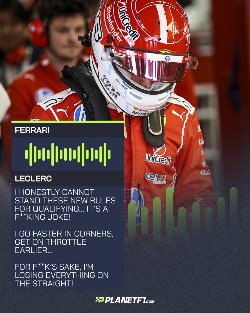 Planet_F1's tweet photo. Tell us how you really feel, Charles 😬 https://t.co/gjNpUOppzX