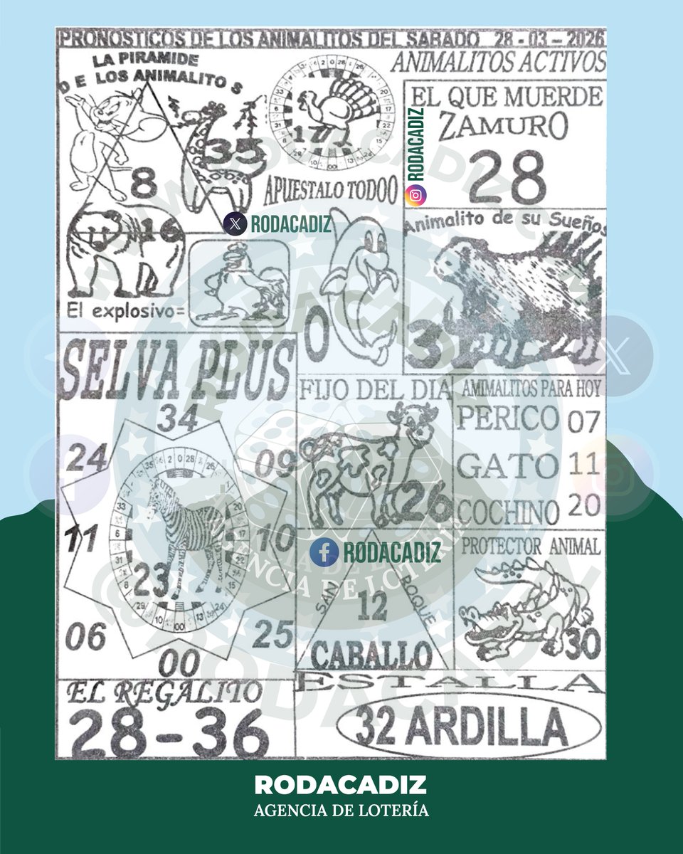 rodacadiz's tweet photo. Agencia de Lotería @Rodacadiz

Canal Telegram: https://t.co/pIAZHklk2q 📱
Grupo Telegram: https://t.co/G0ww0gojuR 📱

Telegram:  https://t.co/uOireSsdTz 📱
WhatsApp: https://t.co/gBZ5XYV3Np 📱
Web: https://t.co/SEblx7QF8f https://t.co/qZRBjrJq55
