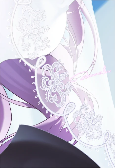こだわりの 手描きレースを 見ていってください