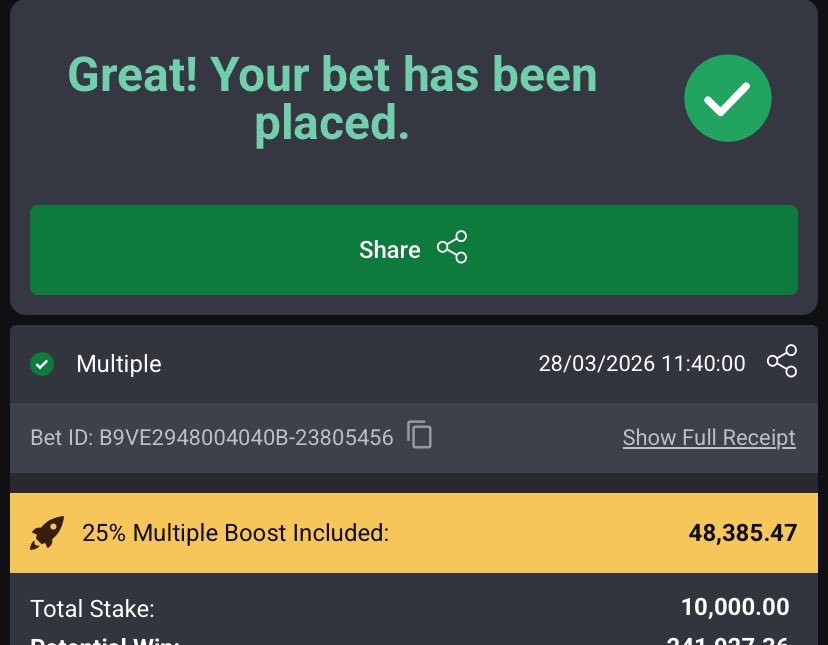 blunttips's tweet photo. Todayโs tips on @Bet9jaOfficial ๐๐ธ๐ธ๐ธ๐พ๐พ
Football ๐ฐ
219 odds 58HTS96
19 odds 58HVCQ2
Don't sleep miss out ๐ซต
Bet Responsibly ๐๐ค
Green luck champs ๐๐ฉ
#Bet9jaCode
#Bet9jaCode
#trendingnow #wethepeople #eddiehowe #bestinternationalact #saheedoladele #seyilaw https://t.co/RjDNivXaur