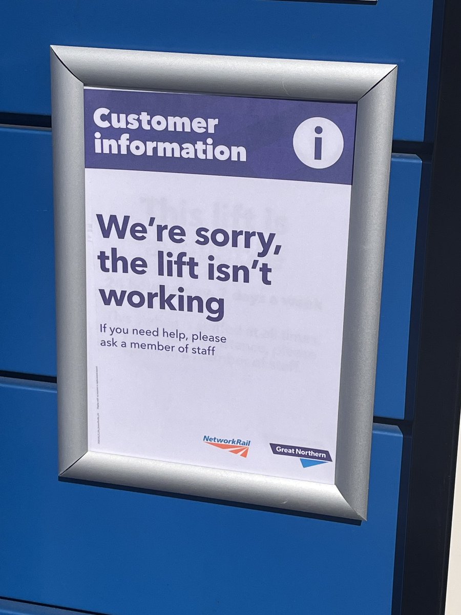 julian_vaughan_'s tweet photo. 3 months after opening, both lifts at #Biggleswade 🚂 station are out of service this morning - and this is not the first time. Is this a lack of staff or mechanical defects? @TLRailUK @GNRailUK 1/2….
#stepfreeaccess https://t.co/bQMEOobjfF