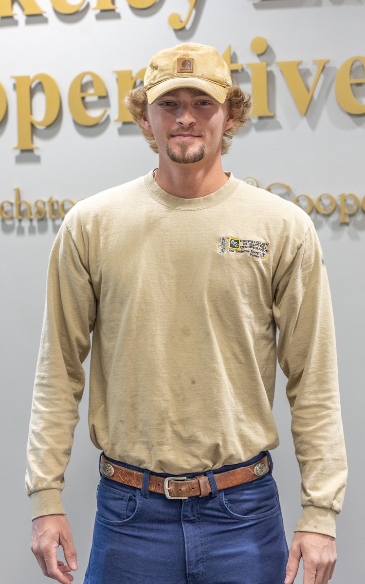 Happy work anniversary to Garrett Marsh, who has served Berkeley Electric members for 1 year!  Marsh works as an Apprentice Lineman I in Goose Creek.  #ApprenticeLineman #BerkeleyElectric #WorkAnniversary