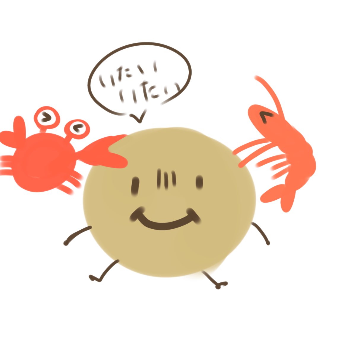 エビの丸焼き tweet media