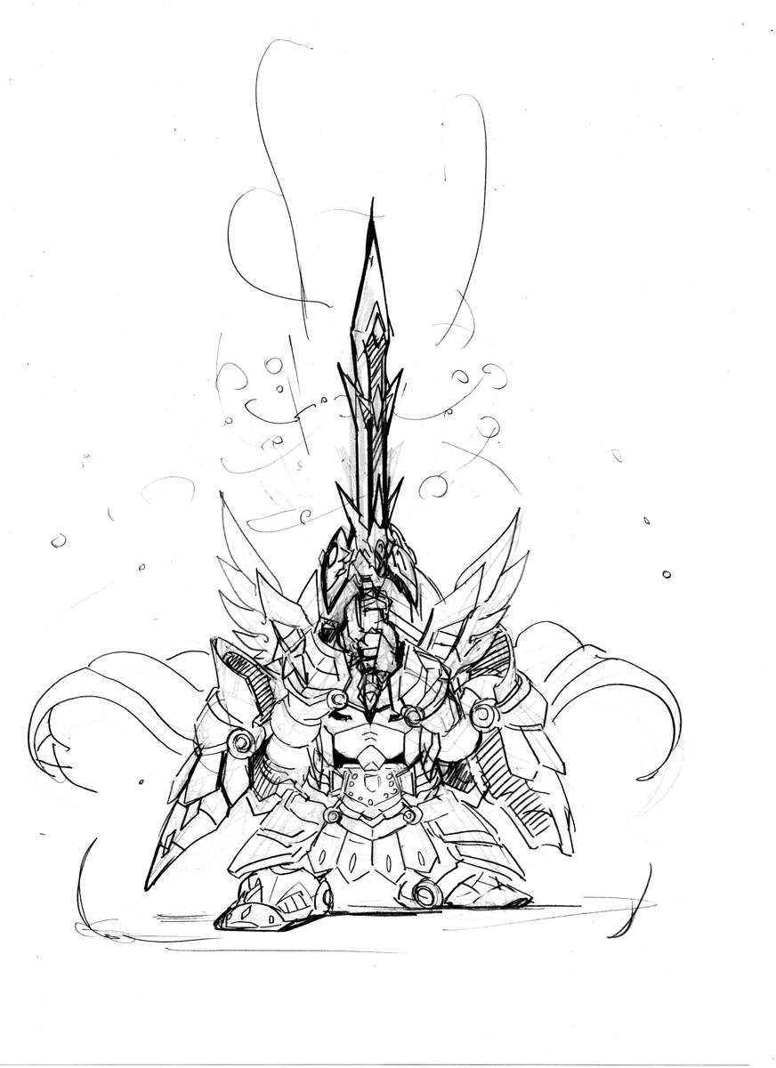 キングガンダムは何回か描いたな…そして毎回違う() 