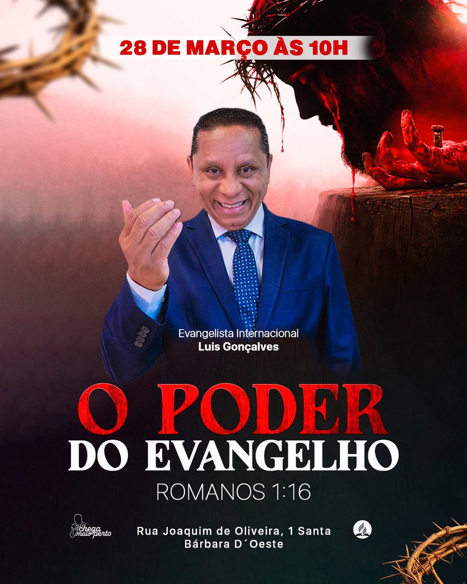 Atenção amigos da IASD Central de Bárbara do Oeste, SP. Daqui a pouco estaremos para o início das mensagens da #SemanaSanta! Venha e traga a sua família.