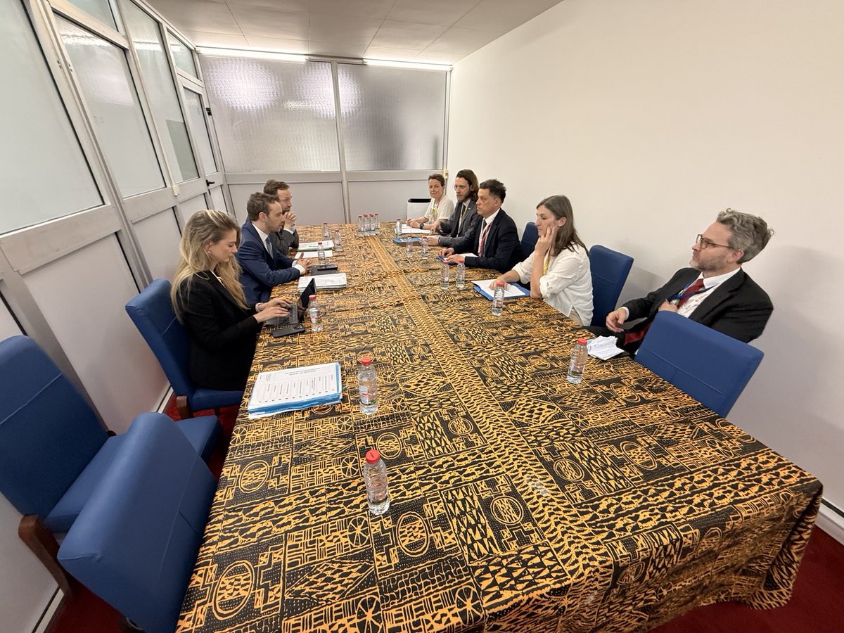 StandigeG's tweet photo. Neben den @wto-Sitzungen bei #MC14 führt unser Team-Austria-Delegationsleiter @gruber_severin  täglich Bilaterals mit anderen @wto-Mitgliedern durch - bisher u.a. mit  Australien, Saudi-Arabien, den VAE und Deutschland. Weitere geplant. Danke für die konstruktiven Gespräche! https://t.co/htylk7LHpg