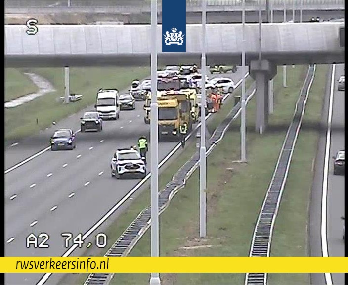 Ongeval op de A2 richting Utrecht