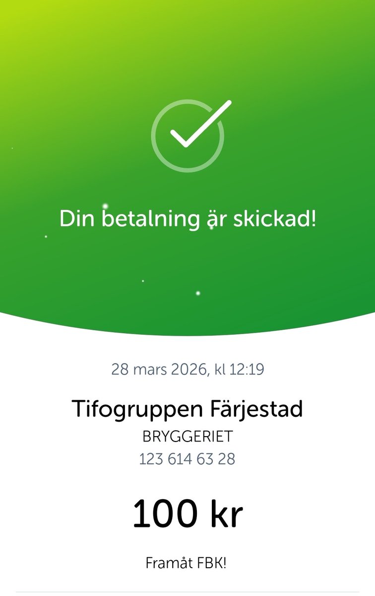 Delav1932's tweet photo. @TifogruppenFBK 💚🤍👏🏼
#fbkse https://t.co/0EWZ968v1K