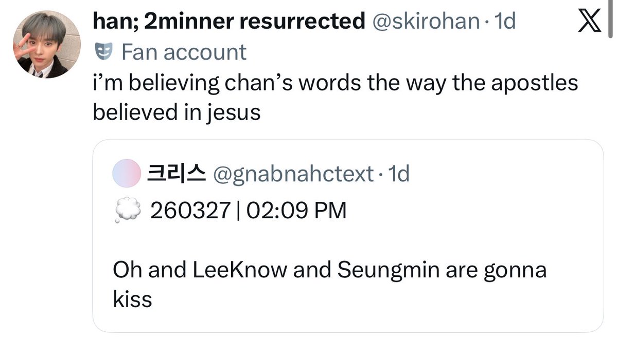 han; 2MIN KISSED tweet media