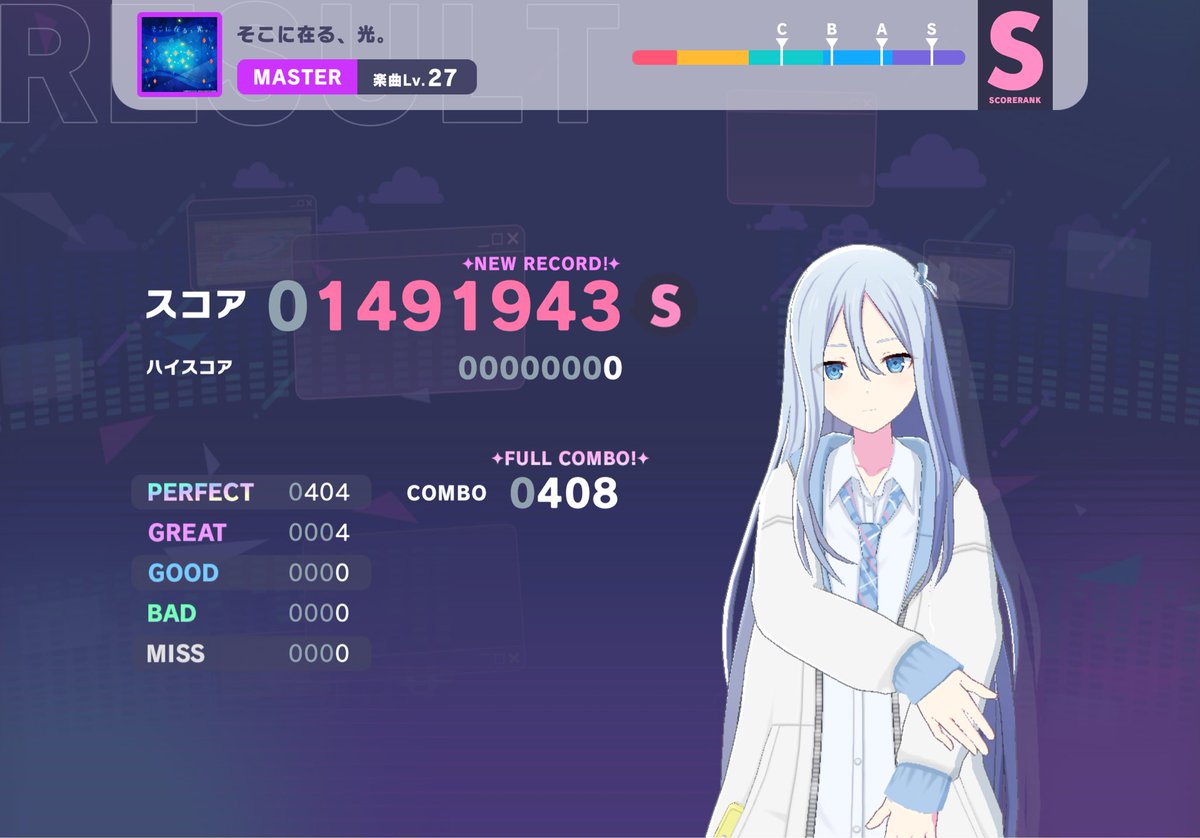 mizudaaaa's tweet photo. 【神のまにまに】 【そこに在る、光。】 【ラグトレイン】 【生きる】
MASTER
フルコン達成!!
 #プロセカ https://t.co/XcJE8qHj7K