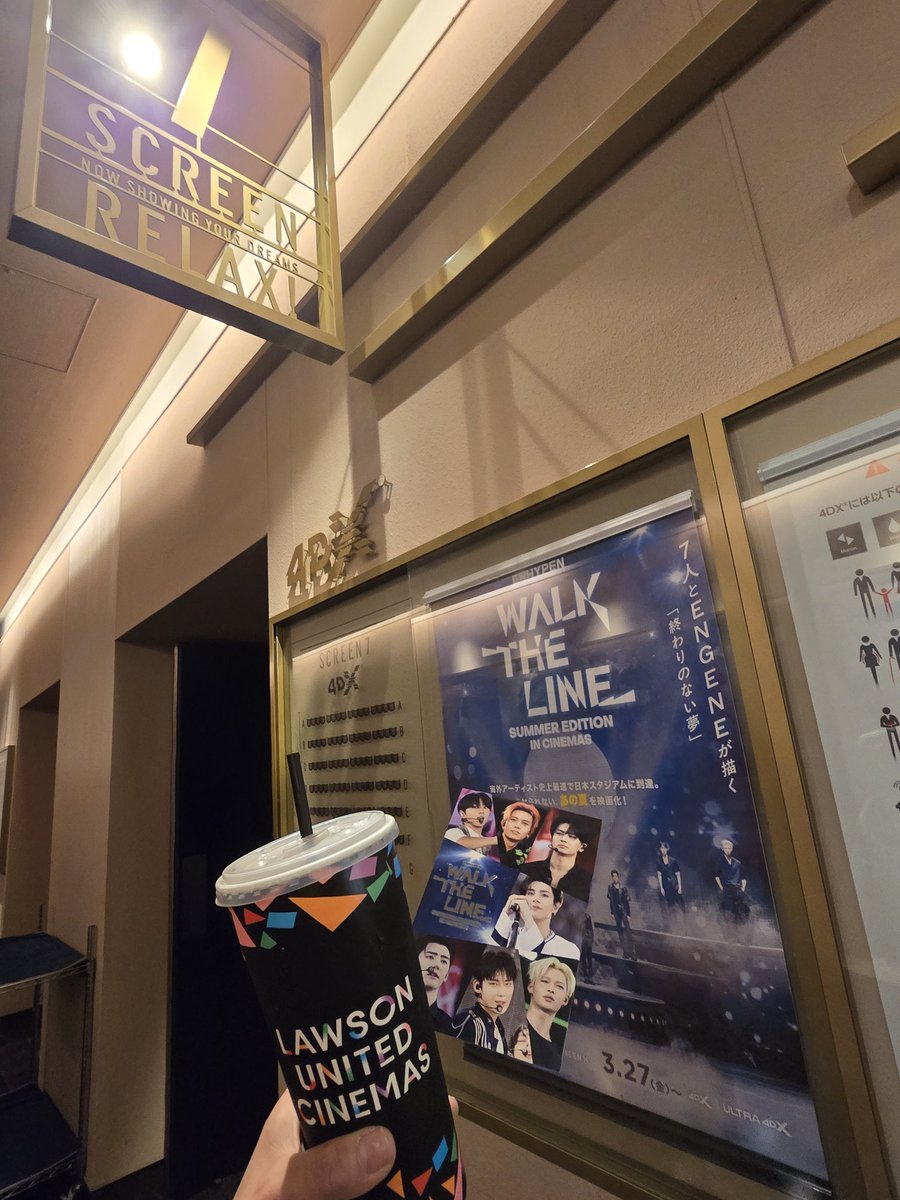 4D で観るWALK THE LINEは、はじめはビックリしたけど、臨場感がものすごくて、楽しく鑑賞することができました！✨あの夏の思い出がよみがえって、たまにマッサージチェアのようで思わずクスッと笑ってしまいました！☺

#EN_WALKTHELINE_INCINEMASラージで観た