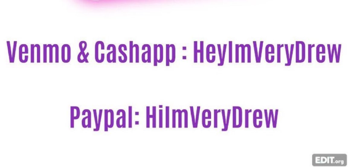 Hey! If anybody has 50 for food that would be greatly appreciated. Trying to survive the weekend.