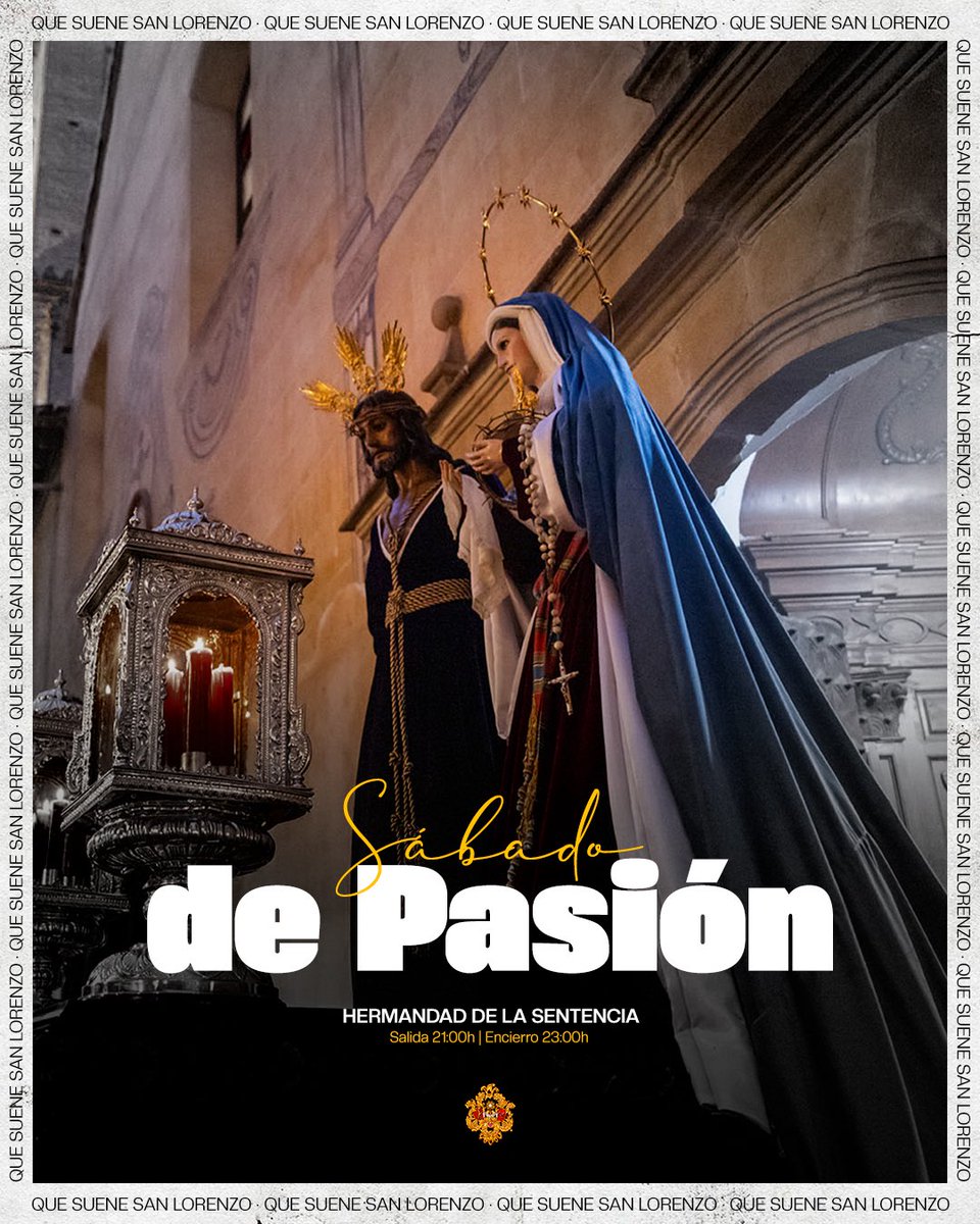 Los sones de Carretería llegan a calle Frailes.

Hoy nos encontramos, por primera vez, con el Señor de la Sentencia y la Santísima Virgen del Rosario.

⌚️ Salida 21:00h | Encierro 23:00h

#QueSueneSanLorenzo | <a href="/lasentencia/">La Sentencia Málaga</a>