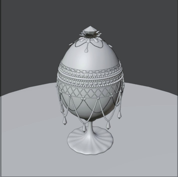 kukupupu4's tweet photo. イースターに向けて今度はエッグアート風の物を作ってみた🥚💎
#blender #b3d https://t.co/qp7bV8VMpZ