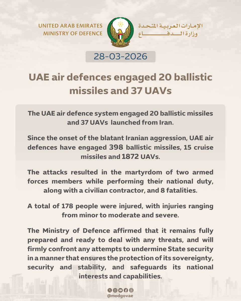 وزارة الدفاع |MOD UAE tweet media