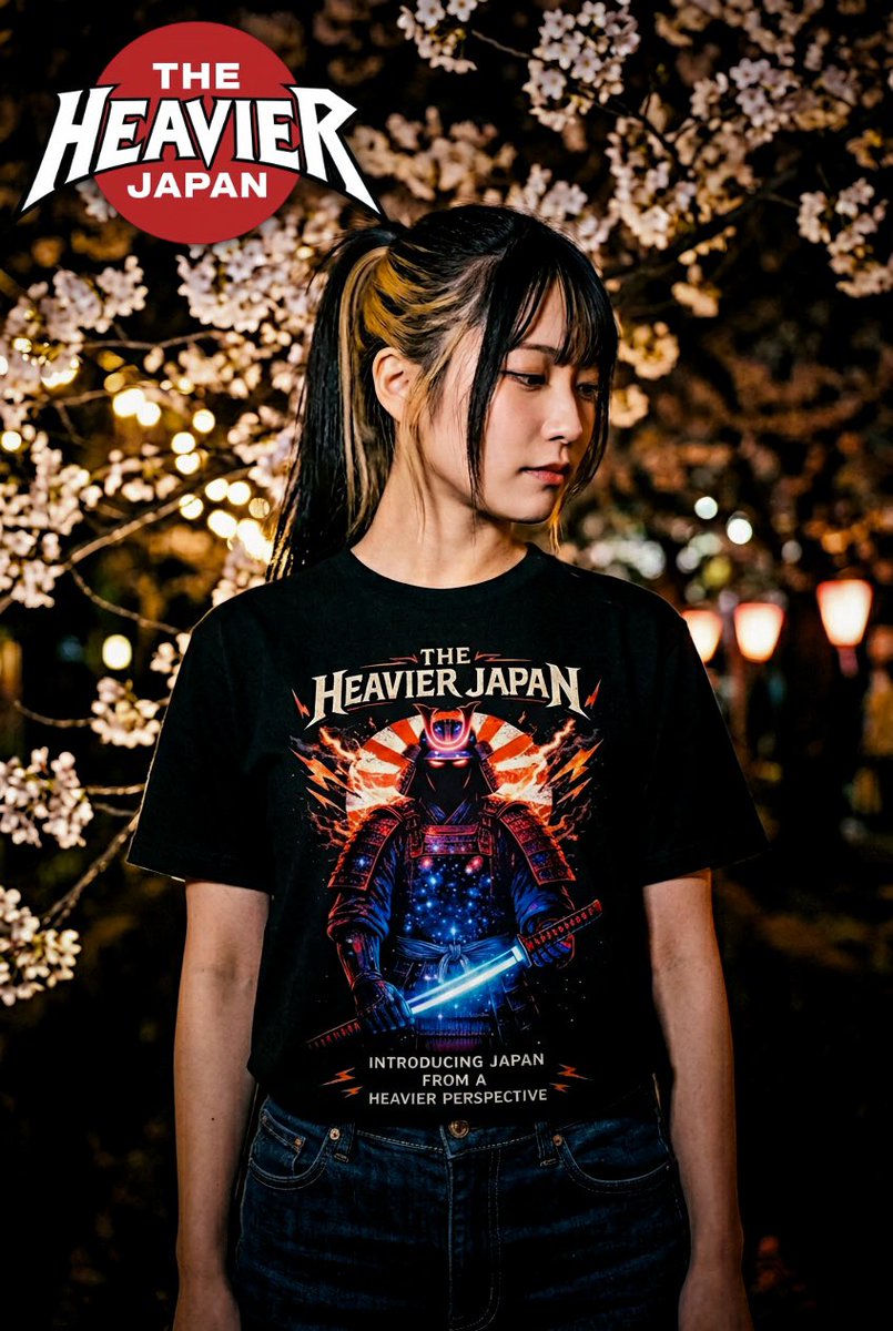 TheHeavierJapan's tweet photo. New T-shirt design available at THE HEAVIER JAPAN merch store!! Here’s a new version of the “Cosmic Samurai” design!

https://t.co/m7DhymwXI4 https://t.co/fRB9tegtoH