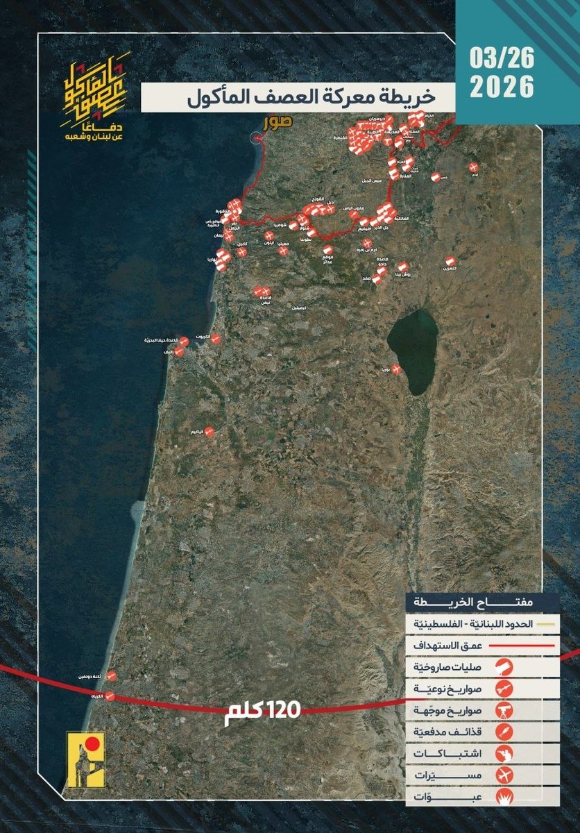 رزمندگان دلاور حزب الله یک روز تاریخی دیگر را رقم زدند

۹۴ عملیات و شلیک موشک در عمق ۱۲۰ کیلومتری اراضی اشغالی شاهکار جدید حزب‌الله است که طی ۲۴ ساعت ثبت شده.
#تا_پای_جان_برای_ایران
#بعثت_مردم