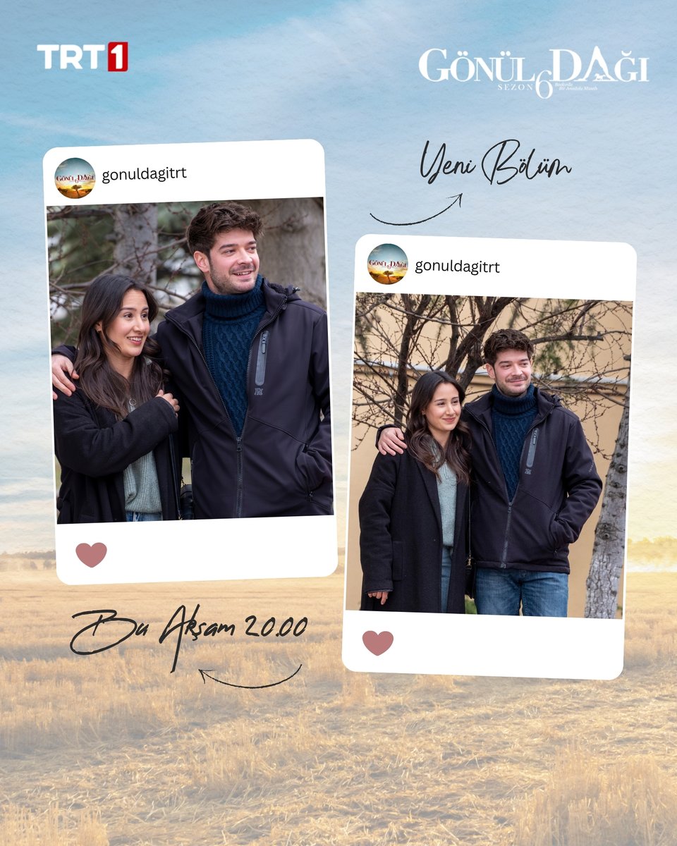 gonuldagitrt's tweet photo. Çok tatlı değiller mi?
#ErFil ❤️
#GönülDağı yeni bölümüyle bu akşam 20.00’de #TRT1’de! ⛰
@trt1 https://t.co/Gu519ZJaQ8