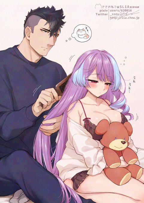 せっかくだからクマもってる美雲ちゃんのメサクモ再掲しとこ これはオープン🐻ねむち 