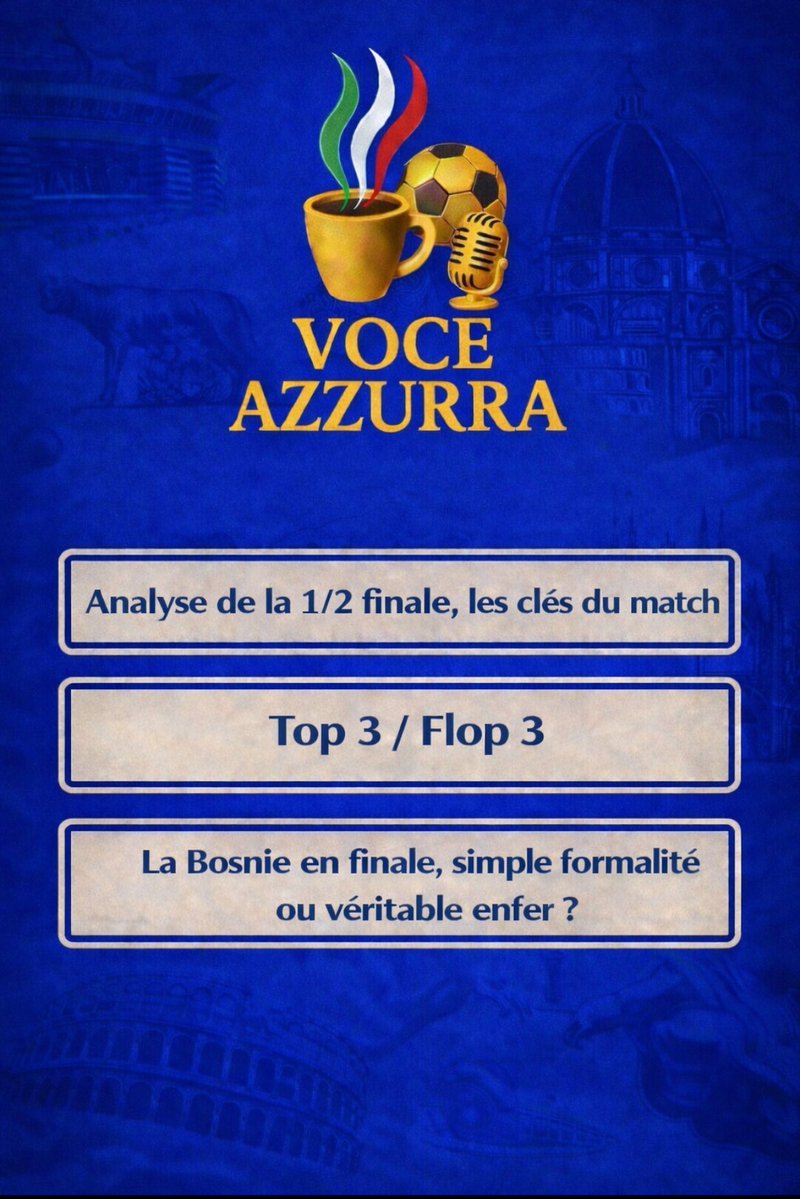 🎙️⚽️Voce Azzurra ☕️🇮🇹 tweet media