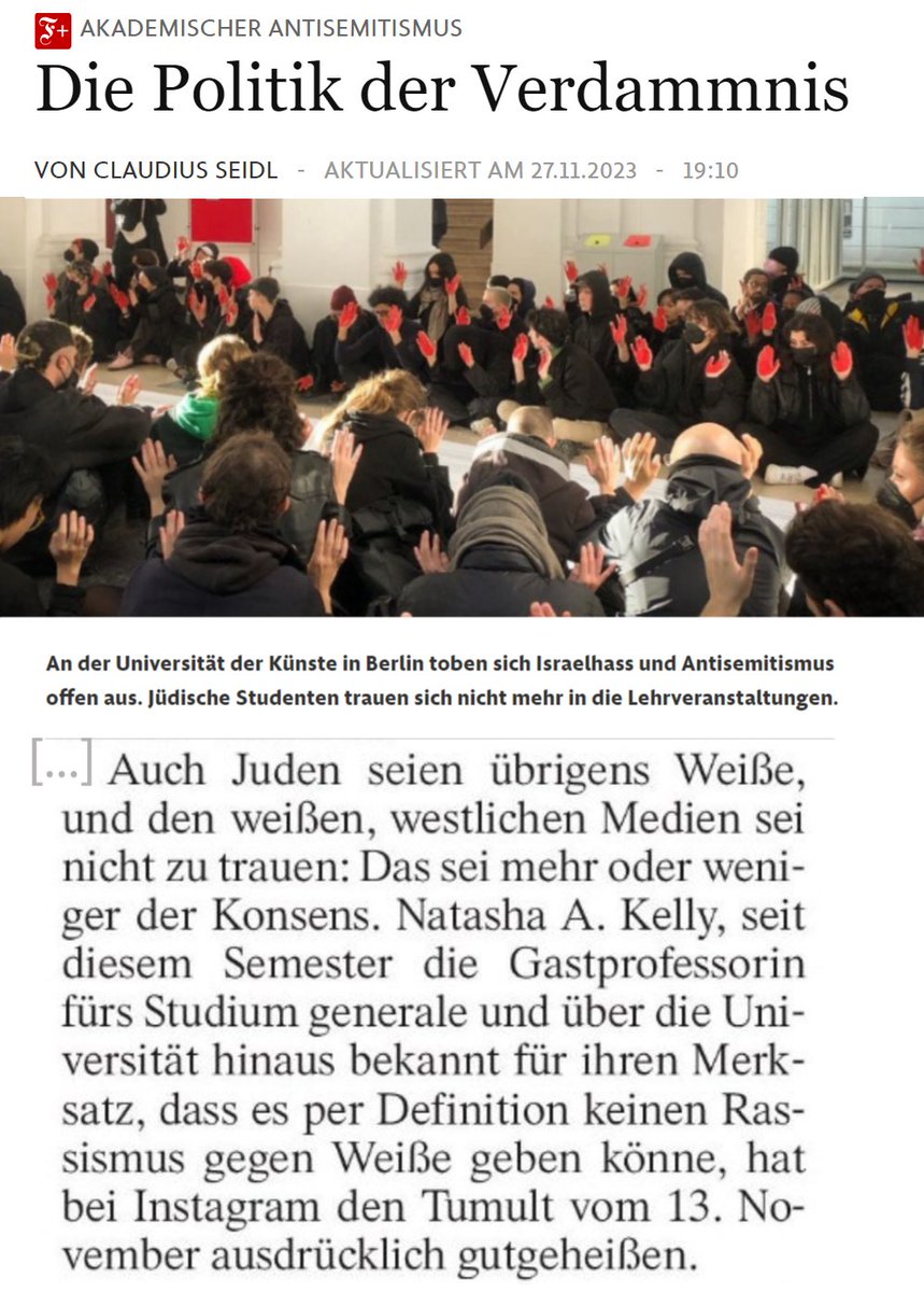 MollersPaul's tweet photo. @JochenBittner @LorenzMaroldt Kübra Gümüsay, Lehrerinstitut Hamburg, dort auch Natasha A. Kelly Gast, Israel-Hass & Bezug zu islamist. Strukturen bei ihr auch über Partei Die Urbane. #Radwan #Hafez
Warum überlässt man Recherchen anderen?
Kelly relativiert auch den Holocaust, wird dennoch ins NS Dokuzentrum https://t.co/2wFkDhVUAt