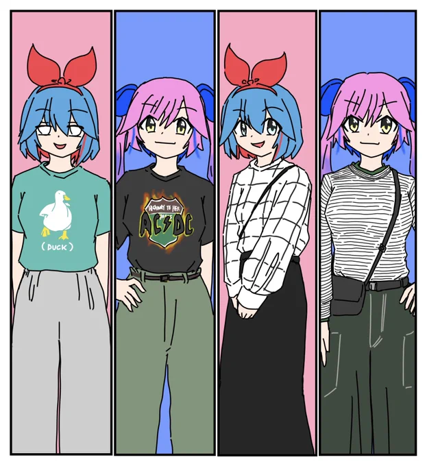 #おめシス 私服コーデシスターズ