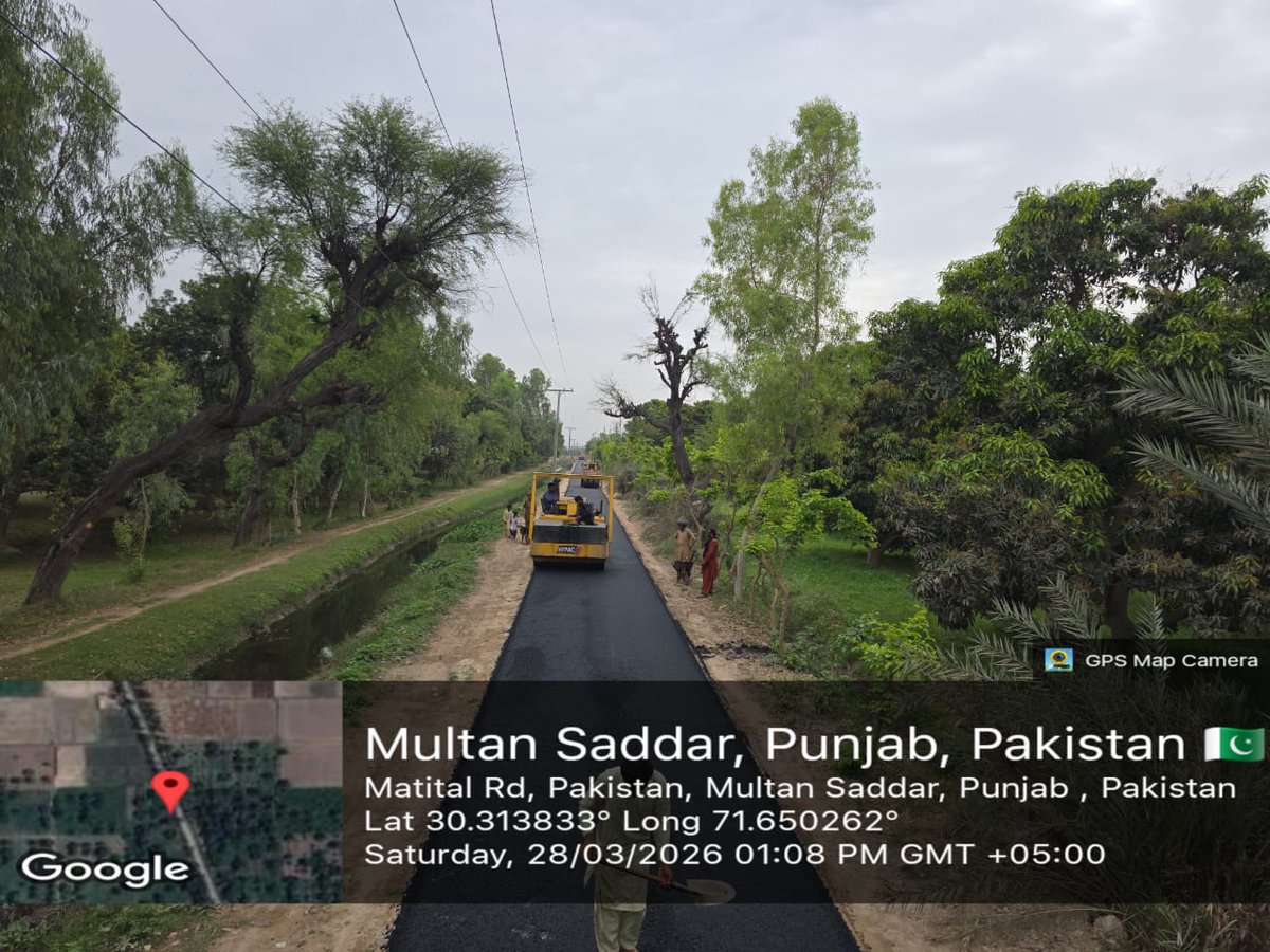 cwdpunjab's tweet photo. #سوہنے_پنڈ_سوہنیاں_راہنواں #سڑکیں_بحال_پنجاب_خوشحال
Under Chief Minister @MaryamNSharif Local Roads Program, Restoration of road from 𝐀𝐝𝐝𝐚 𝐌𝐚𝐭𝐢𝐭𝐚𝐥 𝐭𝐨 𝐏𝐮𝐥𝐥 𝐒𝐲𝐞𝐝 𝐖𝐚𝐥𝐢, District #Multan #roadrestorationprogram #localroadsprogram #PunjabProgress #BuildingPunjab #roadinfrastructure #DevelopingPunjab
