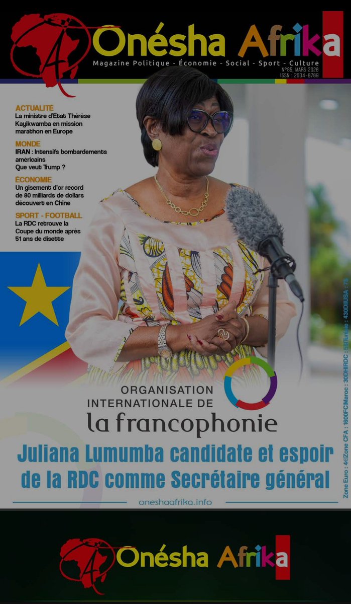 Juliana Lumumba à la Francophonie tweet media