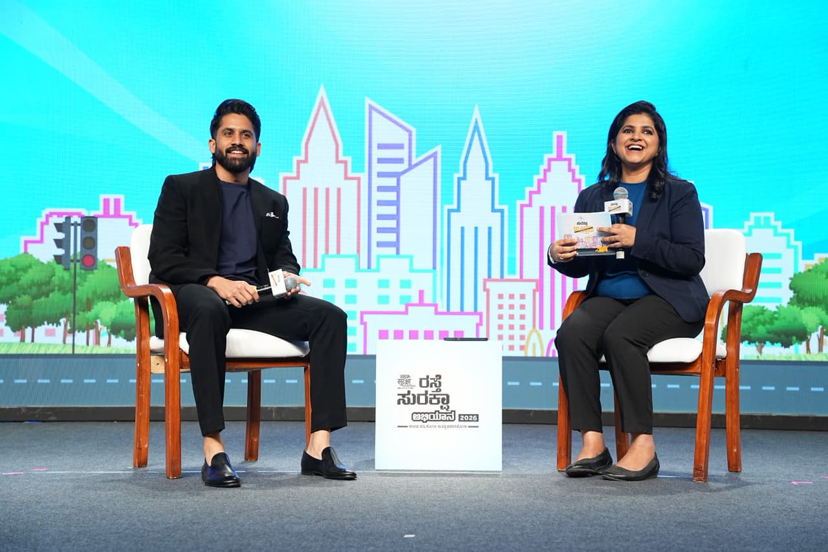 UrsVamsiShekar's tweet photo. Yuvasamrat @chay_akkineni takes centre stage at Suraksha Reloaded in #Bengaluru 👏 

#NagaChaitanya https://t.co/GrgTtA5md5